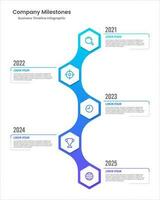 vertikal tidslinje företag infografik. vektor illustration.
