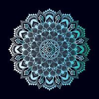 kreisförmig Muster im bilden von Mandala mit Lotus Blume zum Henna, mehndi, Tätowierung, Dekoration. dekorativ Ornament im ethnisch orientalisch Stil. Gliederung Gekritzel Hand zeichnen Vektor Illustration.