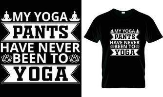 Yoga T-Shirt Design Grafik Vektor. vektor