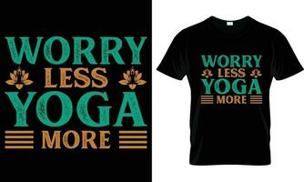 yoga t-shirt design grafisk vektor. vektor