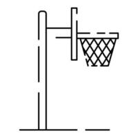 Basketball Linie Symbol. Sport Spiel Vektor Liga.