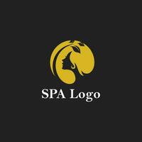 salong skönhet spa logotyp vektor