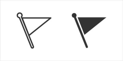 Vektor Illustration von Flagge Symbol einstellen