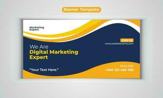 Digital Marketing Agentur modern Banner Design Vektor Vorlage