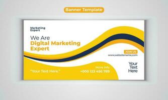 Digital Marketing Agentur modern Banner Design Vektor Vorlage