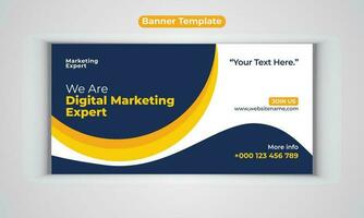 Digital Marketing Agentur modern Banner Design Vektor Vorlage