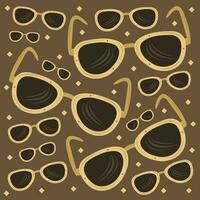 golden Strand Sonnenbrille Vektor Illustration zum Grafik Design und dekorativ Element
