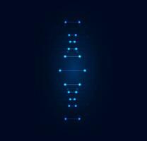 Konzept DNA Digital Blau Technologie modern auf schön Hintergrund vektor
