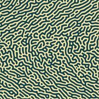 einfarbig Reaktion Diffusion organisch wellig Linie Formen abstrakt turing Muster Hintergrund vektor