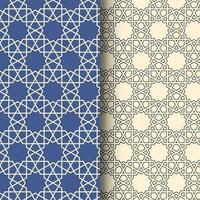sömlös äkta arabicum islamic geometrisk mönster med statistik form vektor