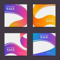 minimal Startseite Vorlage mit abstrakt Muster und elegant Gradient Design, perfekt zum Broschüre, Flyer, Poster verwenden, Ende von Jahreszeit Verkauf vektor