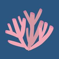 vektor rosa korall platt stil illustration. rosa korall i hav ClipArt