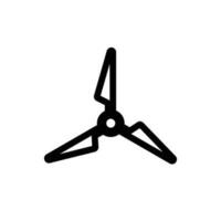 Windmühle Logo Vektor Energie Luft Konditionierung Technologie