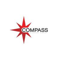 Kompass Logo Vektor draussen Dreieck Pfeil Technologie Navigator