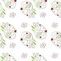 Vektor nahtlos Blumen- Muster Illustration Design eps Band-03, Textil- Blumen- Muster Hintergrund, wiederholt Muster, elegant abstrakt Muster, Muster zum Dekoration