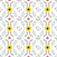 Vektor nahtlos Blumen- Muster Illustration Design eps Band 10, Textil- Blumen- Muster Hintergrund, wiederholt Muster, elegant abstrakt Muster, Muster zum Dekoration