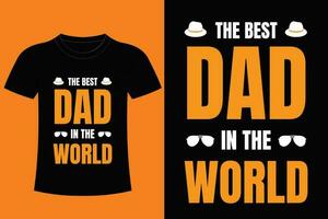 far dag t-shirt design. pappa dag t-shirt design. vektor