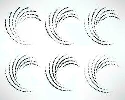 halvton cirkel logotyp ikon vektor mall. halvton cirkel logotyp