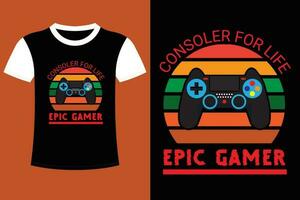 Gaming-T-Shirt-Design. vektor