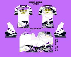 Sublimation gedruckt Raglan Ärmel Jersey Kit vektor