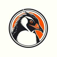 Pinguin Kopf Logo Vektor - - Vogel Marke Symbol