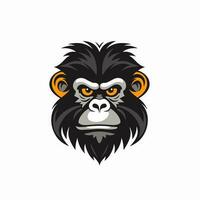 Affe Kopf Logo Vektor - - Gorilla Marke Symbol