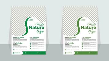 Natur-Flyer-Design-Vorlage vektor