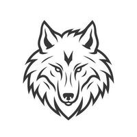 Wolf Kopf Logo Vektor - - Tier Marke Symbol