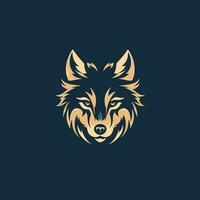 Wolf Kopf Logo Vektor - - Tier Marke Symbol