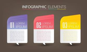 moderne Textfeldvorlage Banner Infografiken vektor