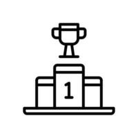 Trophäensymbol für Ihre Website, Ihr Handy, Ihre Präsentation und Ihr Logodesign. vektor