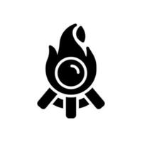 Lagerfeuer-Symbol für Ihre Website, Ihr Handy, Ihre Präsentation und Ihr Logo-Design. vektor