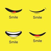 Lächeln Emote Vektor Vorlage Design
