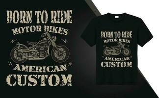 Motorradfahrer-T-Shirt-Design vektor