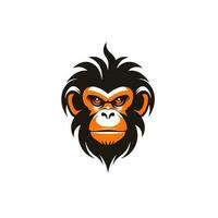 Affe Kopf Logo Vektor - - Gorilla Marke Symbol