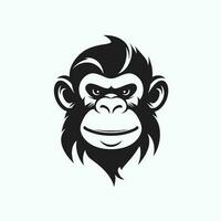 Affe Kopf Logo Vektor - - Gorilla Marke Symbol