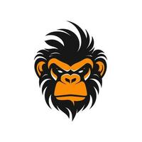 Affe Kopf Logo Vektor - - Gorilla Marke Symbol