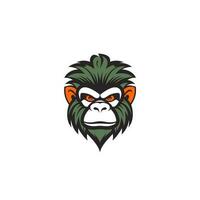 Affe Kopf Logo Vektor - - Gorilla Marke Symbol