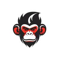 Affe Kopf Logo Vektor - - Gorilla Marke Symbol