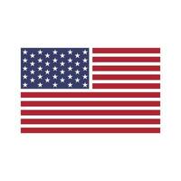 amerikanisch Flagge Logo Konzept Design vektor