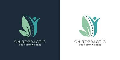 Chiropraktik Logo mit modern abstrakt Konzept vektor