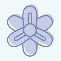ikon hyacint. relaterad till blommor symbol. två tona stil. enkel design redigerbar. enkel illustration vektor