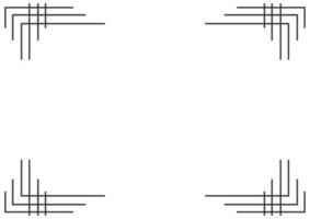 ram och gränsen isolerade vektor. svart kontur på vit bakcground mall. vektor