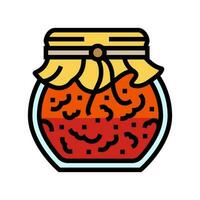 Marmelade Herbst Jahreszeit Farbe Symbol Vektor Illustration