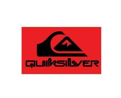 quiksilver varumärke logotyp röd och svart symbol kläder design ikon abstrakt vektor illustration