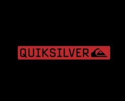 quiksilver Logo Marke Kleider mit Name rot Symbol Design Symbol abstrakt Vektor Illustration mit schwarz Hintergrund
