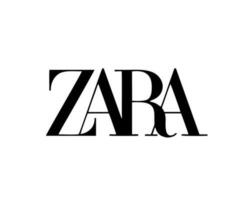 zara Marke Logo Symbol Kleider schwarz Design Symbol abstrakt Vektor Illustration