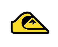 quiksilver Marke Logo schwarz und Gelb Symbol Kleider Design Symbol abstrakt Vektor Illustration