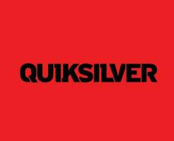 quiksilver Symbol Marke Kleider Logo Name schwarz Design Symbol abstrakt Vektor Illustration mit rot Hintergrund
