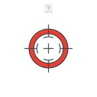 Zielsymbol-Symbolvorlage für Grafik- und Webdesign-Sammlung Logo-Vektor-Illustration vektor